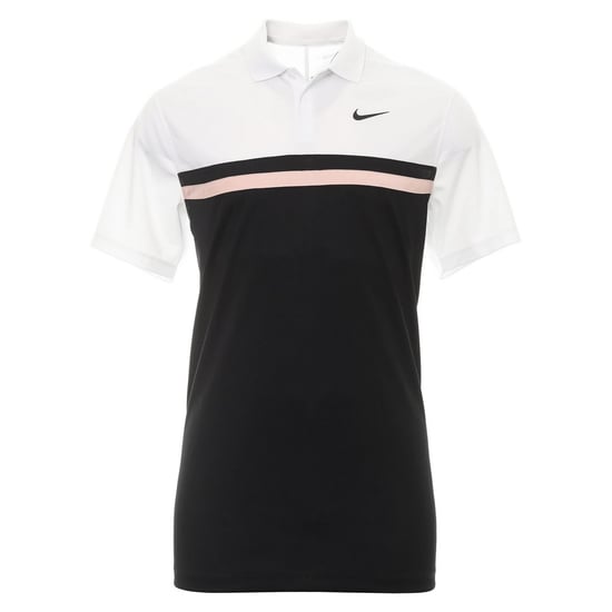 Nike Heren Victory Colour Block Dri-FIT Polo Shirt (Wit/Zwart/Artisch Oranje) - Image 1