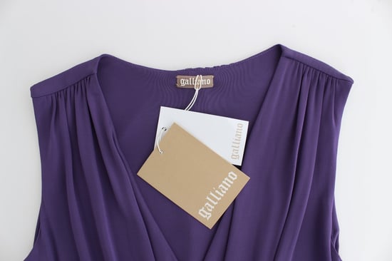 Galliano Purple sheath dress