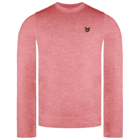 Lyle & Scott Merino Heren Roze Trui - Image 1