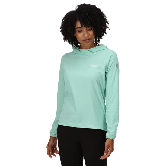 Regatta Dames/dames Montes Lichtgewicht Hoodie (Oceaangolf/Wit) - Image 4