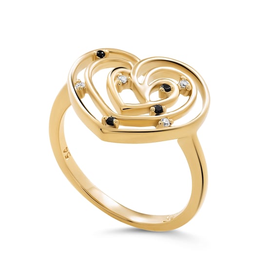 Orphelia 'Euphoria' Women's 925 Sterling Silver Ring - Gold ZR-7522/G