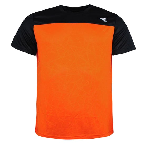 Diadora Logo Mens Orange T-Shirt