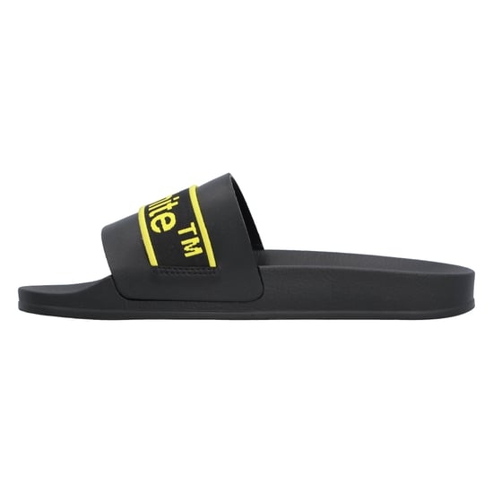Off White logo-print leather slides - Image 2