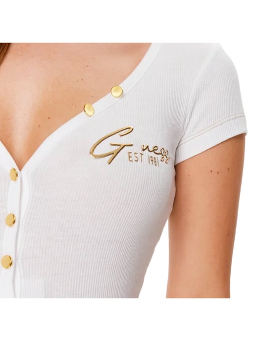 Guess dames T-shirt Henley Olympia - Image 2