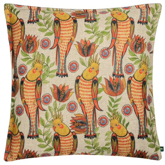 Wylder Tropics Akamba Cockatiels Tropical Feather Filled Cushion - Image 1