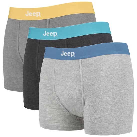 JEEP - 3 Pairs Heren Katoenrijke Mix Dagelijkse Fitted Boxershorts - Image 1