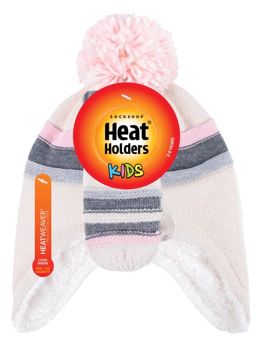 Heat Holders - Pom Pom Muts En Wanten Set Voor Meisjes - Buttercream - Image 2