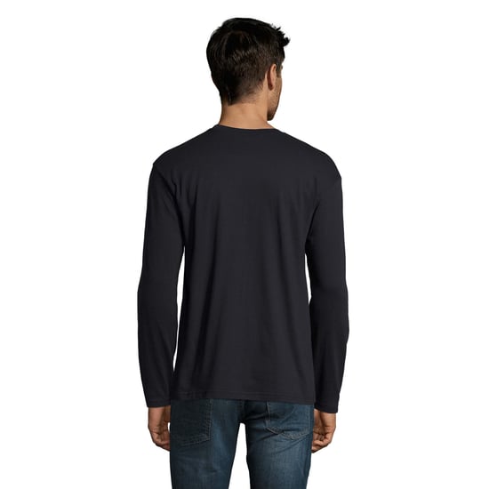 SOLS Heren Monarch T-shirt met lange mouwen (Marine) - Image 2