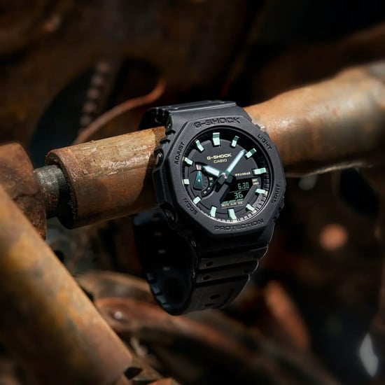 Casio G-shock Heren Zwarte Horloge GA-2100RC-1AER - Image 4
