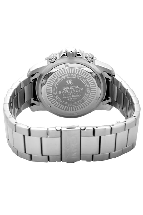 Invicta Specialty 6621 Heren Horloge - Quartz Uurwerk - Roestvrij Staal met blauwe Wijzerplaat - 45mm - Image 4
