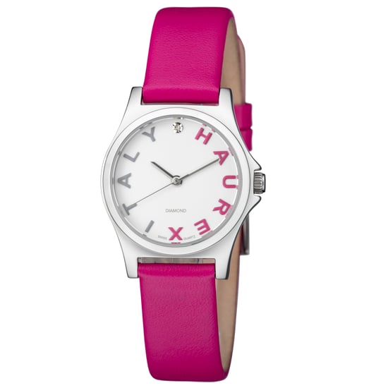 Haurex Italy Women's 6A505DPP Diamond-Accented Mini City Pink Leather Watch - Image 1