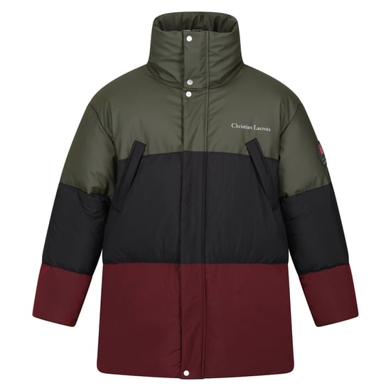 Regatta Mens Christian Lacroix Barbegal Baffled Padded Jacket (Dark Khaki/Black)