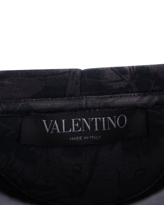 Valentino Vlinderprint Sweater in Grijze Katoen - Image 4