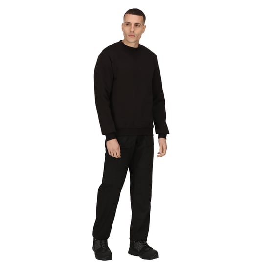 Regatta Mens Pro Crew Neck Sweatshirt (Black)