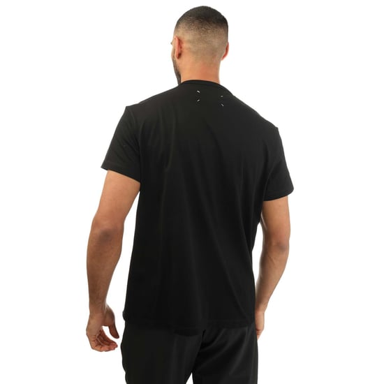 Heren Maison Margiela Geborduurd Tekst Logo T-shirt in Zwart - Image 2