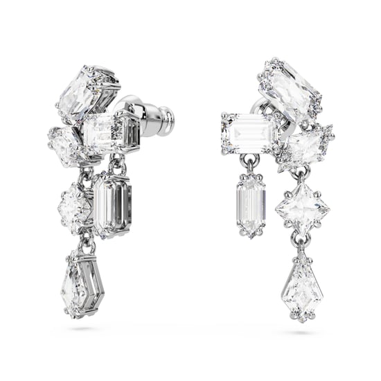 Swarovski 'Mesmera' Women's Base Metal Drop Earrings - Silver 5665825