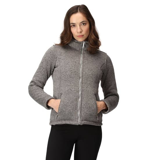 Regatta Womens/Ladies Razia II Full Zip Fleece Jacket (Storm Grey/Light Vanilla)