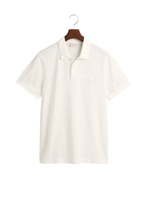 GANT Korte Mouw Rugger Regular Fit Tonal Shield Logo - Image 4