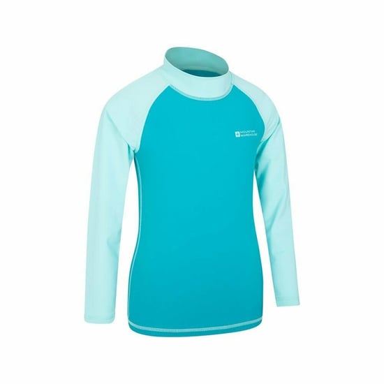 Mountain Warehouse Rash Top met lange mouwen voor kinderen/Kinderen (Teal) - Image 3