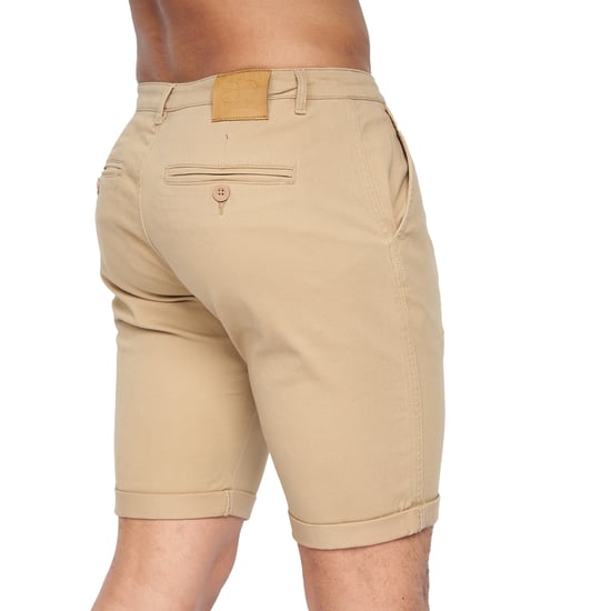 Crosshatch Heren Sinwood Chino Shorts (Zand) - Image 2