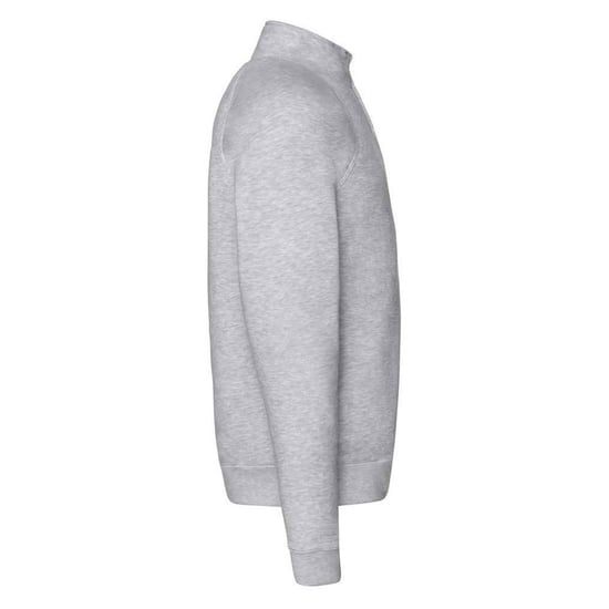 Fruit of the Loom Heren Premium Zip Neck Heather Sweatshirt (Heide Grijs) - Image 3