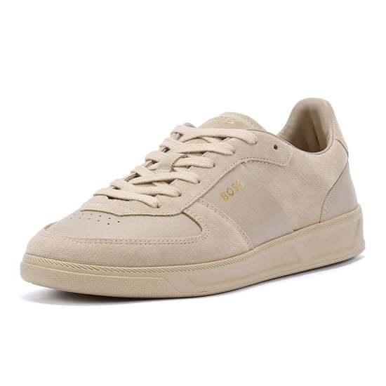 Boss Brandon Suède/Leder Heren Beige Sportschoenen - Image 3