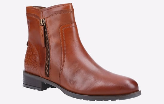 Hush Puppies Scarlett Leren Dames Laarzen In Het Bruin - Image 2