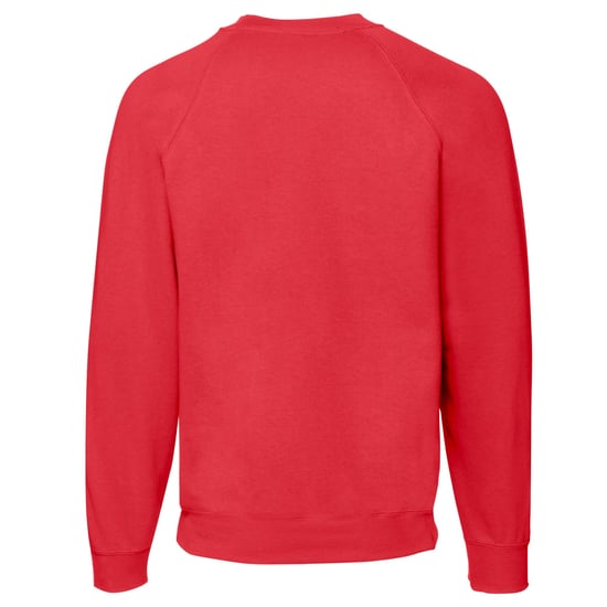 Fruit of the Loom Heren Klassiek Raglan Sweatshirt (Rood) - Image 2