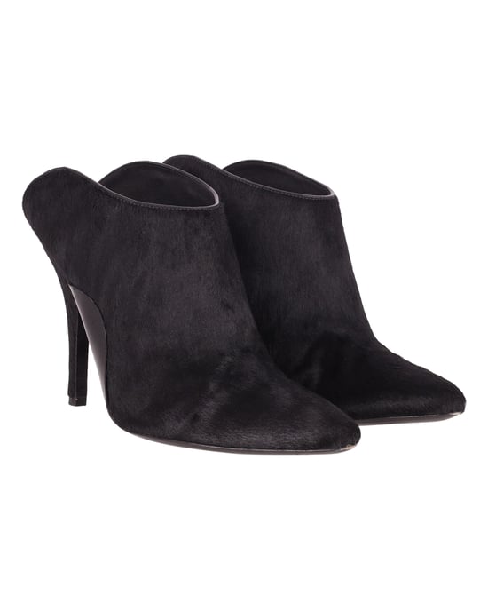 Alexander Wang Miranda Pony Muiltjes in Zwarte Wol - Image 3