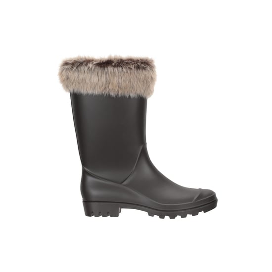 Mountain Warehouse Dames/Dames Faux Fur Gevoerde Wellington Laarzen (Beige) - Image 3
