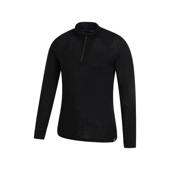 Mountain Warehouse Heren Merino II Base Layer Top (Zwart) - Image 3