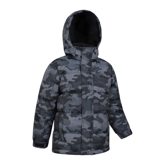 Mountain Warehouse Snow II bedrukte waterafstotende gewatteerde jas voor kinderen/Kinderen (Camo Groen) - Image 4