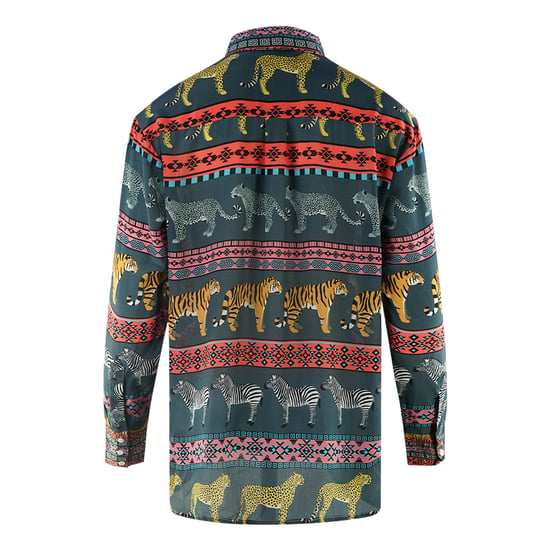 Inoa Masari Mara 1202110 Grey Long Sleeve Blouse Silk Shirt