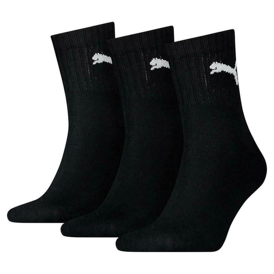 Puma Unisex Adult Lichtgewicht Crew Sokken (pak van 3) (Zwart) - Image 2