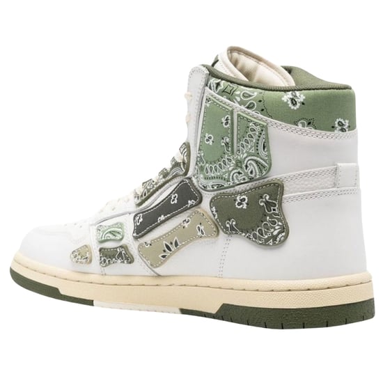 Amiri Bandana Skel Top High Top Olive Green Sneakers