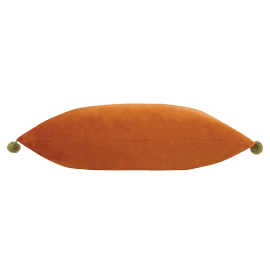 Paoletti Fiesta Velvet Pom Pom Trimmed Cushion Cover