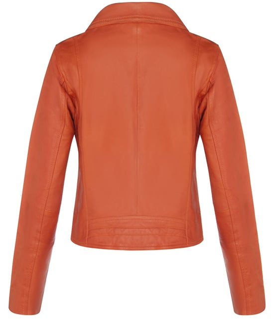 Classic Women's Brando Leather Biker Jacket from Loughton