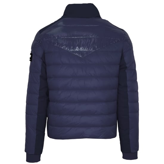 Plein Sport Plain Quilted Navy Blue Jacket - Image 2