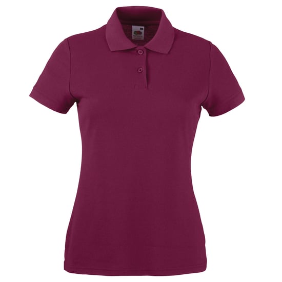 Fruit Of The Loom Vrouwen Dames-Fit 65/35 Poloshirt Korte Mouwen (Bordeaux) - Image 1