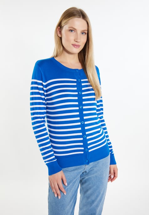 Dreimaster Vest Dames Koningsblauw wit - Image 3