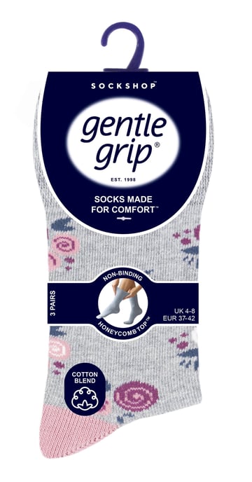 6 paar sokken zonder elastiek damessokken met zachte grip - SOLRH216 - Image 2