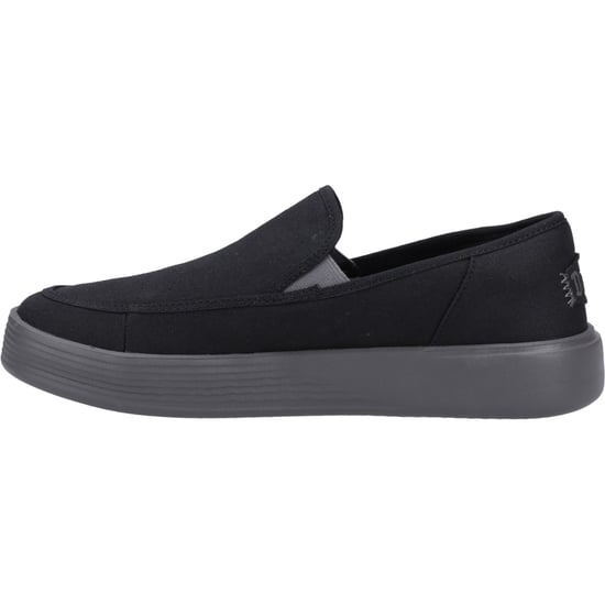 HEYDUDE Sunapee Canvas 100% Katoenen Heren Zwarte/Houtskool Instappers - Image 5