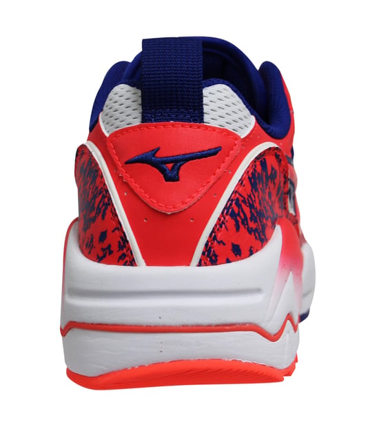 Mizuno Sport Style Wave Rider 1 White/Red Trainers - Mens
