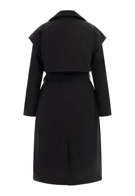 Dreimaster Trenchcoat Dames zwart - Image 3