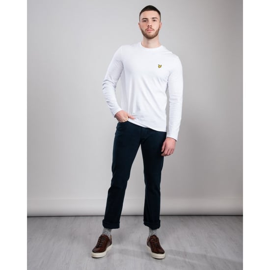 Lyle & Scott Gewoon T-shirt met lange mouwen in Wit - Image 5