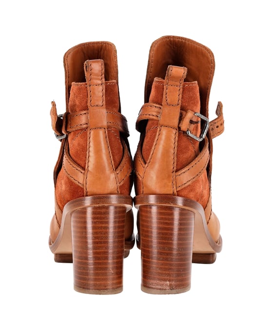Acne Studios Cypress Con Enkellaarsjes van Bruin Leer - Image 4