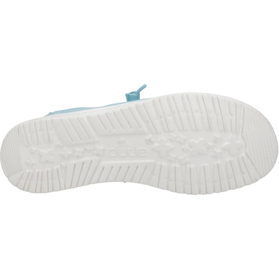 HEYDUDE Wendy Canvas 100% Katoenen Turquoise Instappers Voor Dames - Image 3