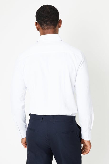 Easy Iron Cavalry Twill Slim Fit Shirt - Image 3