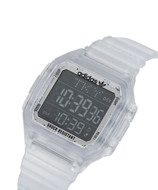 Adidas Originals Originals Street Digitale Eén Gmt Unisex Transparante Horloge AOST22049 - Image 2