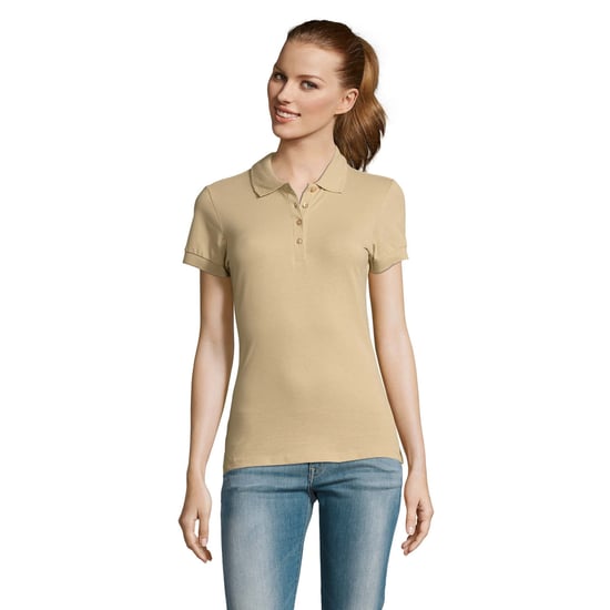 SOLS Dames/dames Passion Pique Poloshirt met korte mouwen (Zand) - Image 4